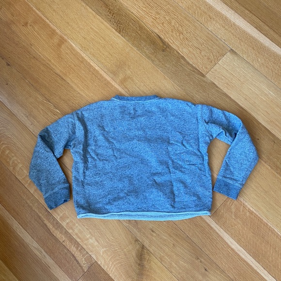 Madewell Gray Crop Sweatshirt Size XS Big Sky Montana - Picture 4 of 5